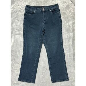Coldwater‎ Creek Womens Petite Jeans Dark Wash Denim Pants Size P14